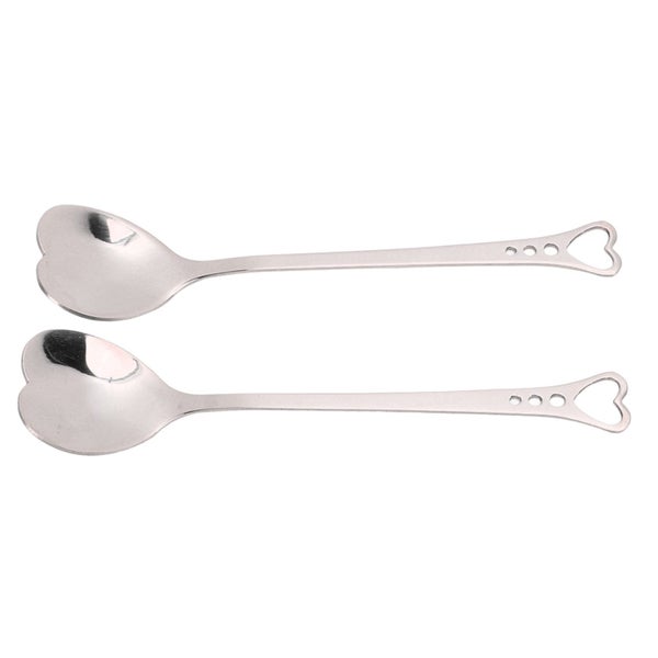 2Pcs Coffee Spoons Stainless Steel Tea Spoons Round Dessert Spoons Long Handl Carousel 9