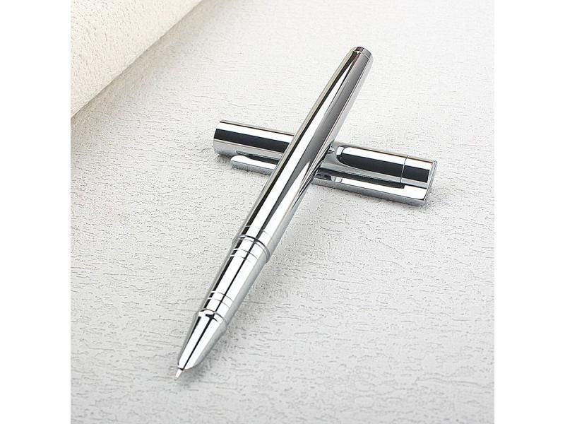 Jinhao 911 Pure Silver Steel Fountain Pen 0.38mm Nib For Christmas Gift Carousel 1