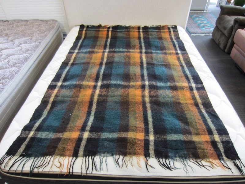 Vintage 100% Mohair Throw Carousel 2