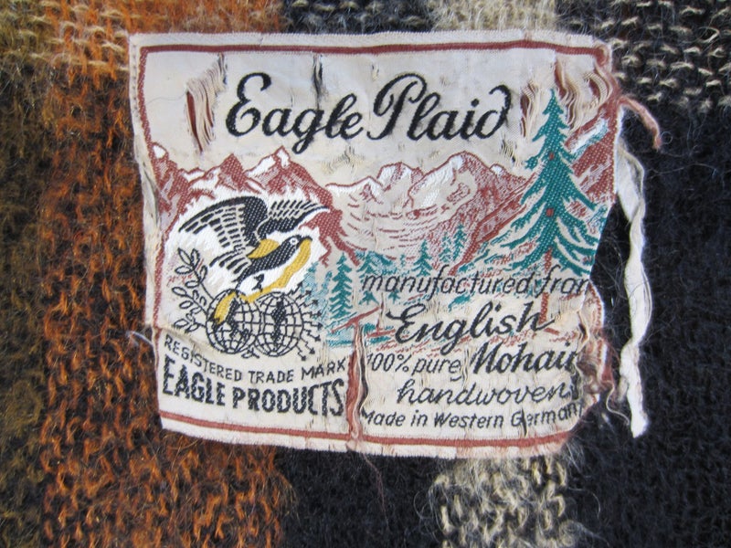 Vintage 100% Mohair Throw Carousel 7