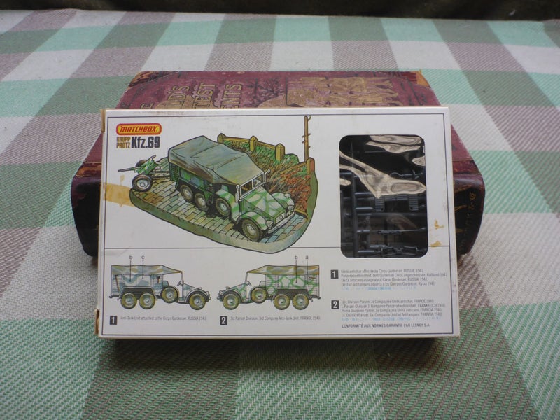 Boxed Vintage 1/76 Matchbox Scale Model Kit Krupp Protz Kfz.69 Military Model Carousel 10