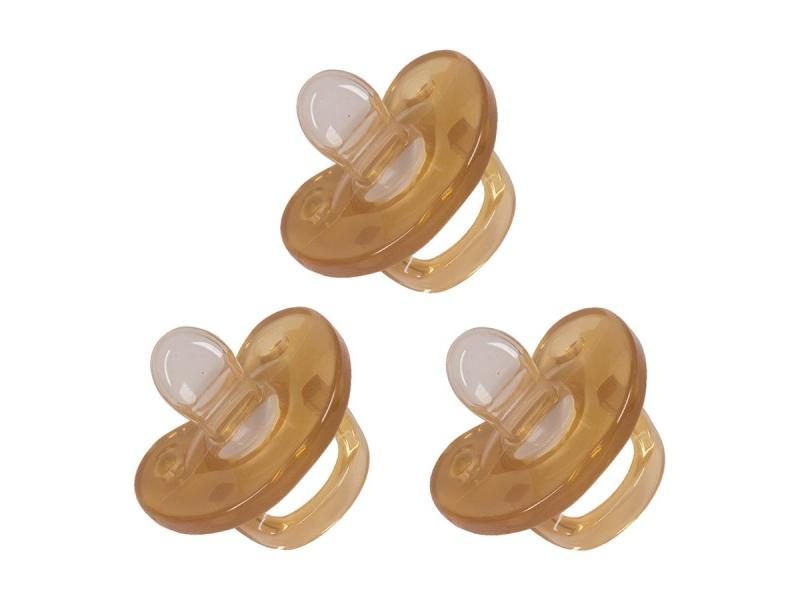 1 Pcs Baby Pacifier For Soothing Nighttime Sleep Flat Soft Breathable Design Carousel 1
