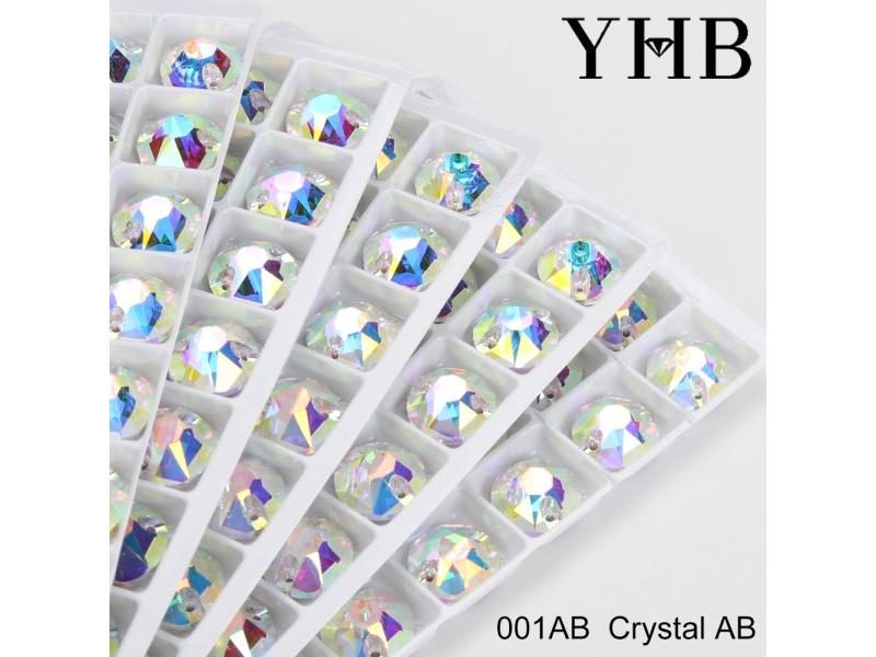 Glass Crystal AB Moonlight Sew On Rhinestones For Garment Bags Carousel 1