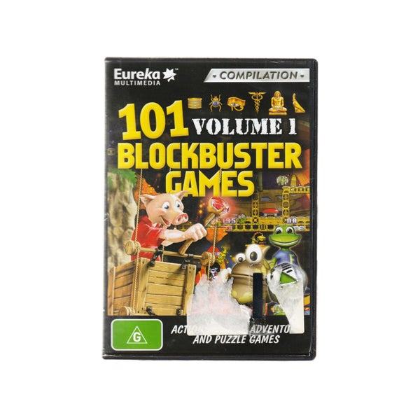 101 Blockbuster Games: Volume 1 • PC-CD • Crusaders of Space / Tetris • Eureka Carousel 1