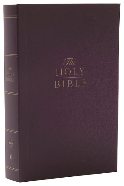NKJV Compact Paragraph-Style Bible w/ 43,000 Cross References, Purple Softcover Carousel 1