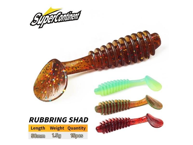 5cm 15pcs UV Isca Artificial Silicone Shad Soft Baits Carousel 2