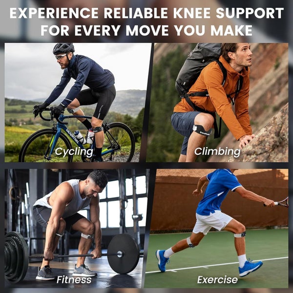 2 Pcs Patellar Tendon Knee Strap Adjustable Knee Brace Carousel 2