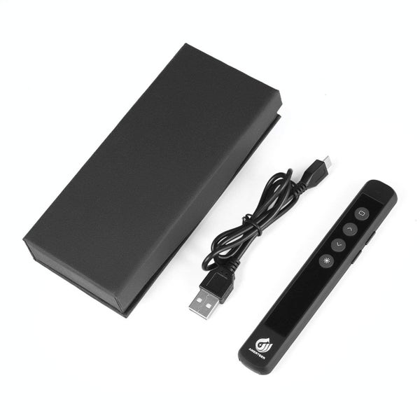 Wireless Presenter, RF 2.4GHz Presentation Remote Rechargeable with Laser Poi Carousel 7