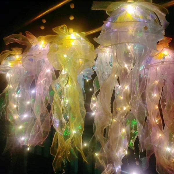 Jellyfish Lamp Atmosphere Lamps Night Lamps for Ocean Theme Decor Carousel 1