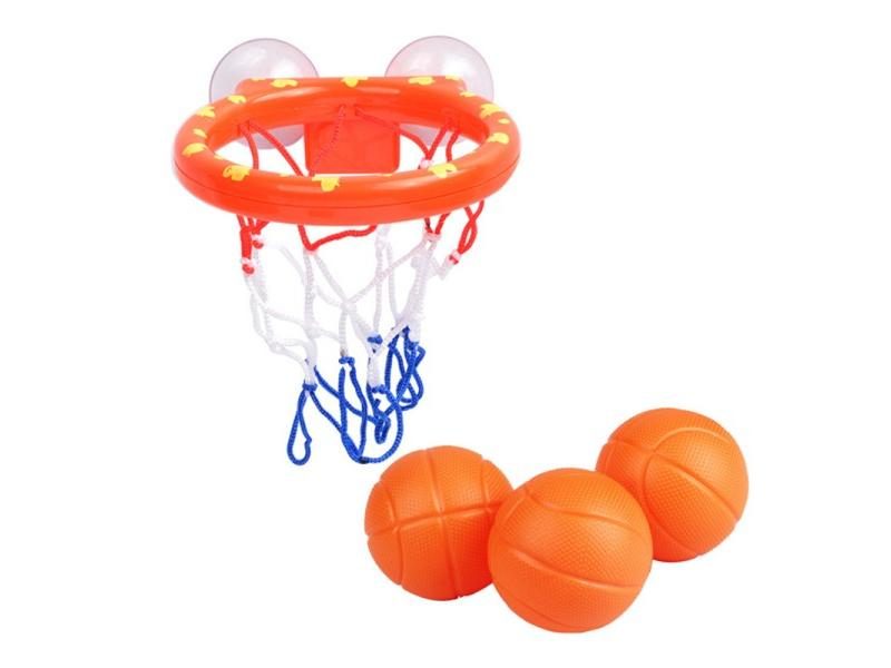 Kids Plastic Shooting Set 3 Basketballs Basket Toy Gift Carousel 1