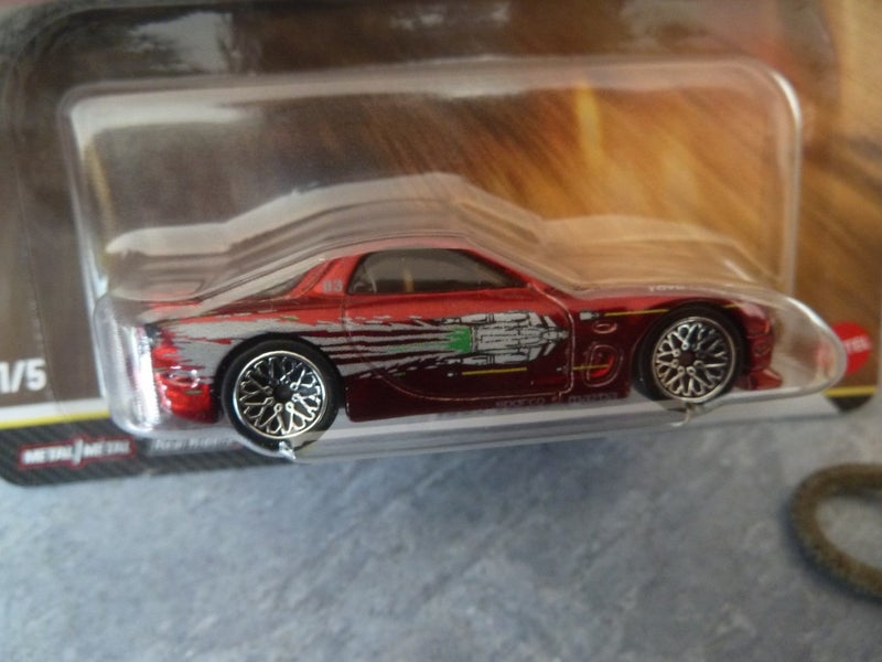 Hot Wheels Premium: 1995 Mazda RX-7 CHASE (Fast & Furious) 2026 Red Mint on Card Carousel 2