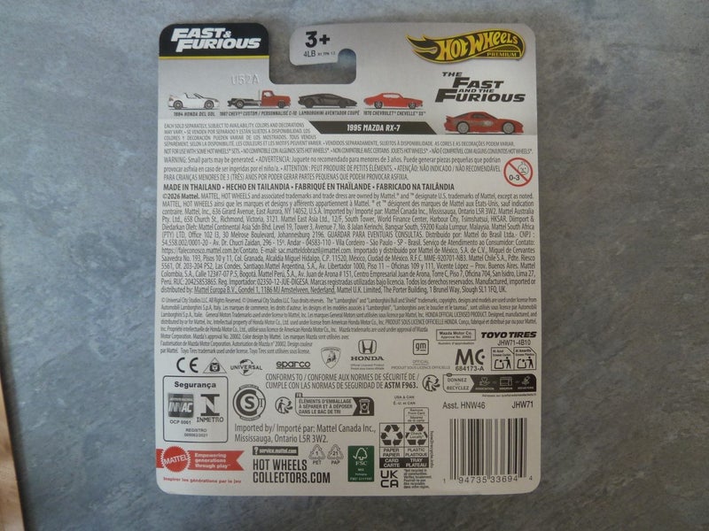 Hot Wheels Premium: 1995 Mazda RX-7 CHASE (Fast & Furious) 2026 Red Mint on Card Carousel 6