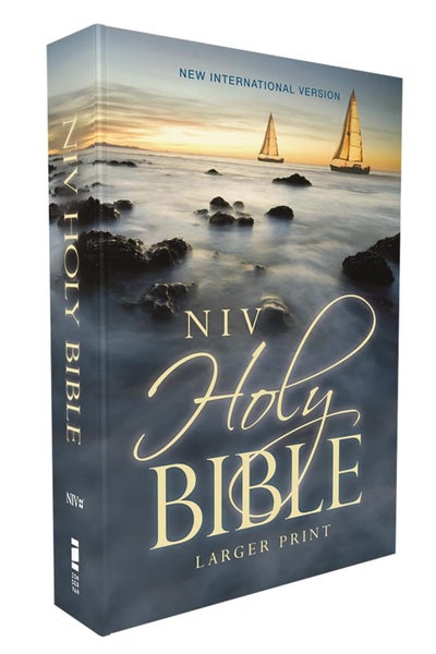 Niv, Holy Bible, Larger ­Print, Economy Edition, ­Paperback, Blue, Comfort Carousel 1