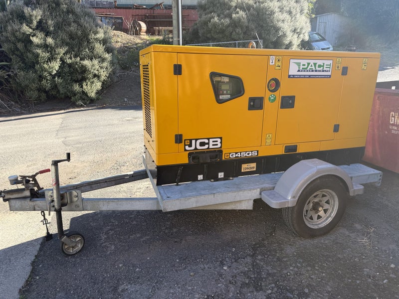 JCB G45QS Trailer Mounted Generator - Ex Rental