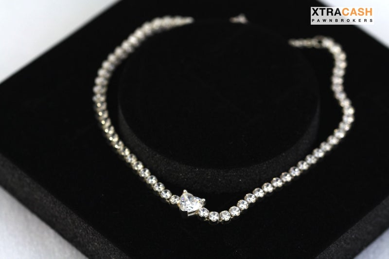 Pandora Sparkling Heart Tennis Bracelet- Sterling Silver Carousel 1