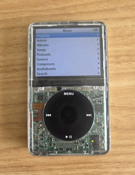 iPod Video/Classic 5.5th Gen 30GB - Clear and new Battery! Carousel 1