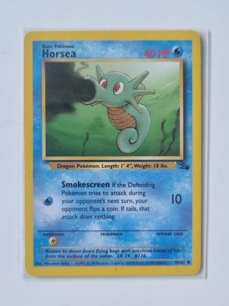 Horsea - WoTC Fossil Set - 49/62 Common - (NM) Carousel 1