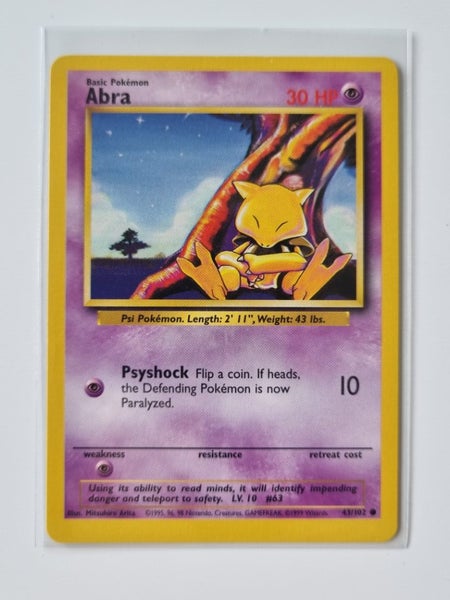Abra - WoTC Base Set - 43/102 Common - (MINT) #2 Carousel 1