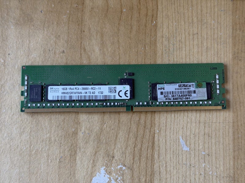 SKHynix 16GB DDR4 Server Ram $1 Reserve Carousel 1