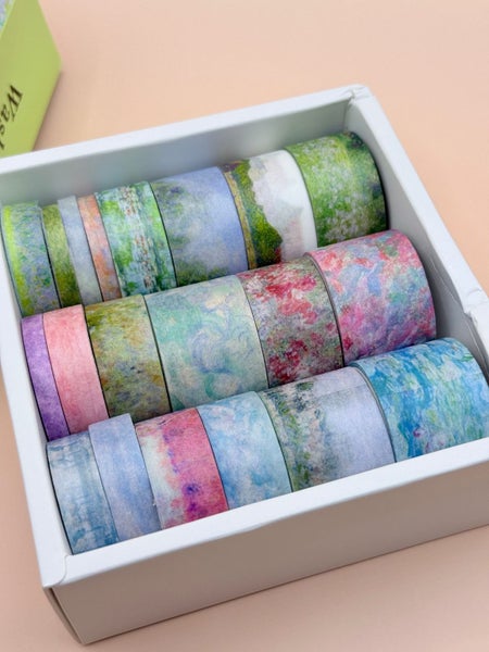 20pc Garden Impression Washi Tape Set Carousel 2