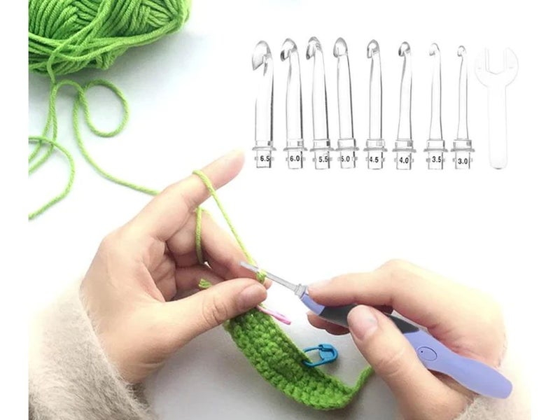USB Rechargeable LED Lighted Crochet Hooks Knitting Needles NZ Clearance Carousel 2
