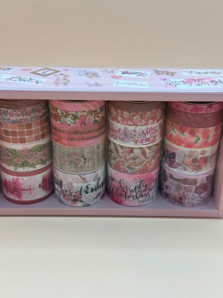 20pc Floral Washi Tape Set Carousel 2