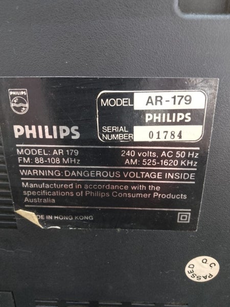 Philips AR179 Radio/Cassette player Carousel 3