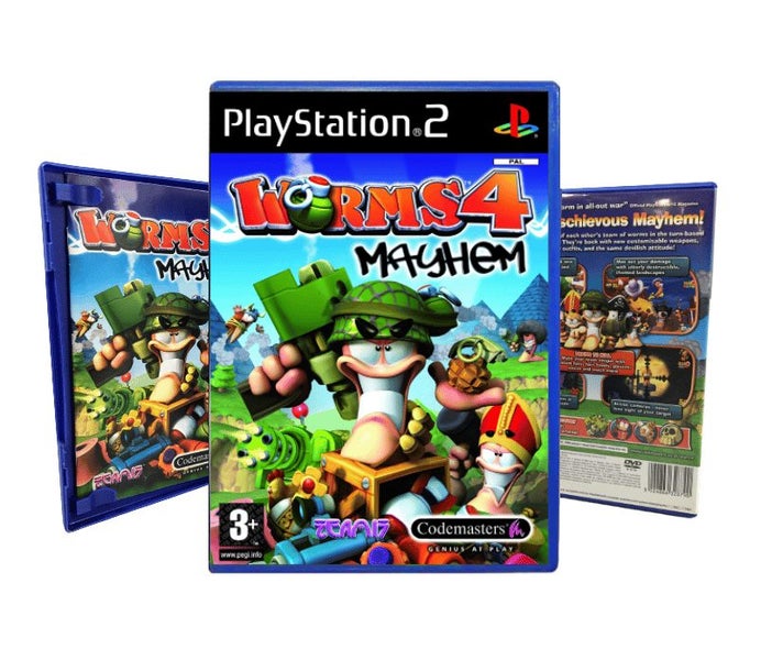 WORMS 4 Mayhem (PS2) *MINT COMPLETE* Carousel 1
