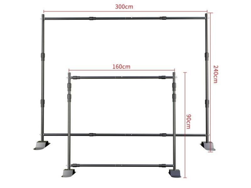 2.4x3M Muslin Green Screen Backdrop Stand With Bag For Studio Carousel 1