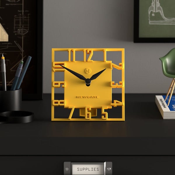 Newgate Highline Mantel Clock-Yellow Carousel 2