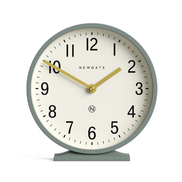 Newgate Q Mantel Clock-Asparagus Green Carousel 1