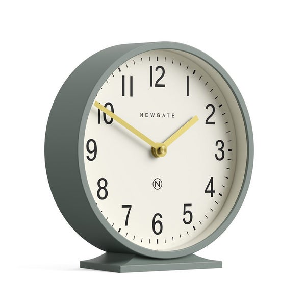Newgate Q Mantel Clock-Asparagus Green Carousel 2