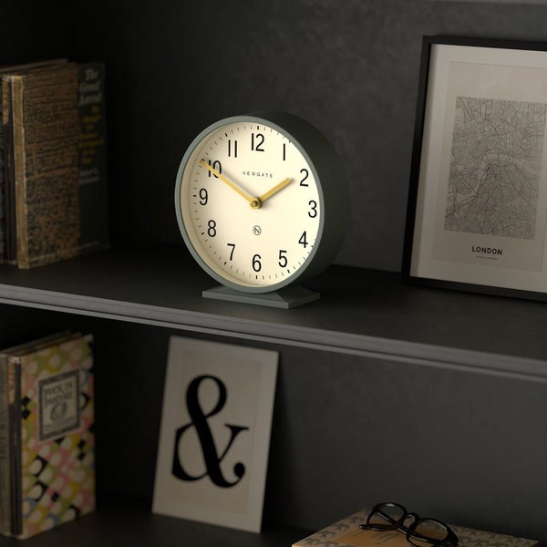 Newgate Q Mantel Clock-Asparagus Green Carousel 4