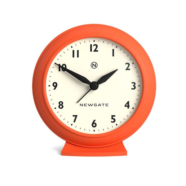 Newgate Pacific Mantel Clock-Pumpkin Orange Carousel 1