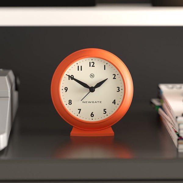 Newgate Pacific Mantel Clock-Pumpkin Orange Carousel 2