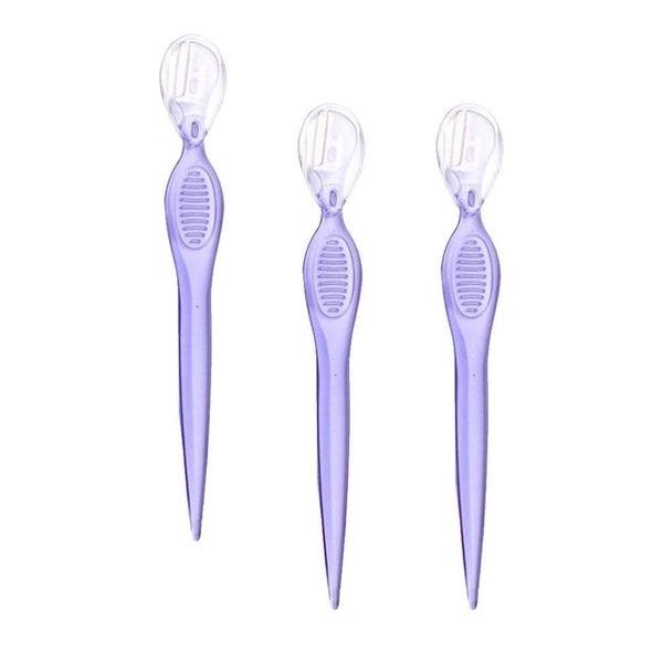 3Pcs Facial Razor Eyebrow Shaper beauty makeup tools Straight Handle Eyebrow Carousel 5