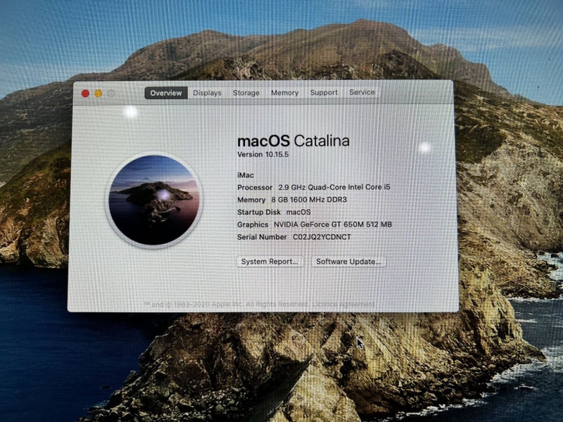 Apple iMac 21.5 i5 2.9GHz 8GB RAM 1TB HDD Geforce 650m Carousel 1