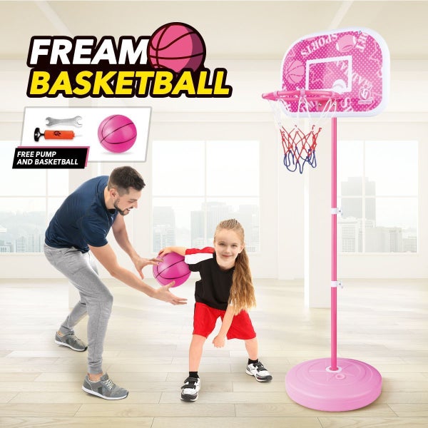 Portable Freestanding Kids Basketball Hoop Backboard Stand System 200x46x7cm Carousel 1