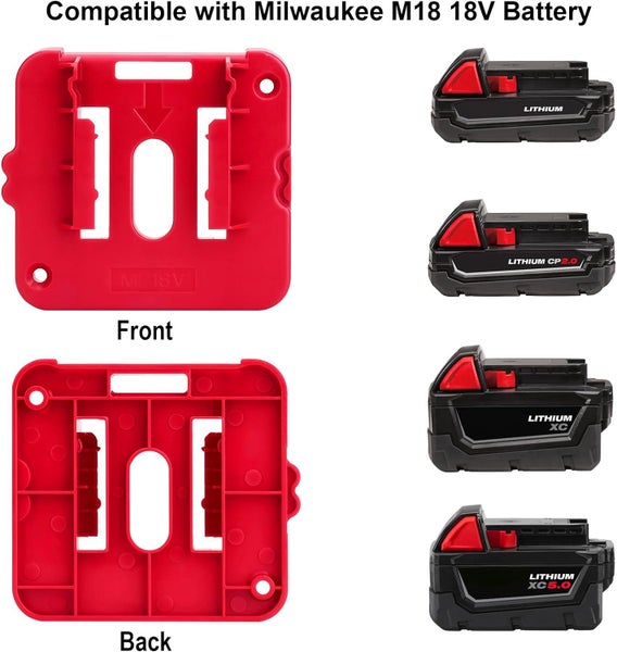 NEW 6pcs Milwaukee M18 Battery Holder Mount Sale Sale Carousel 2