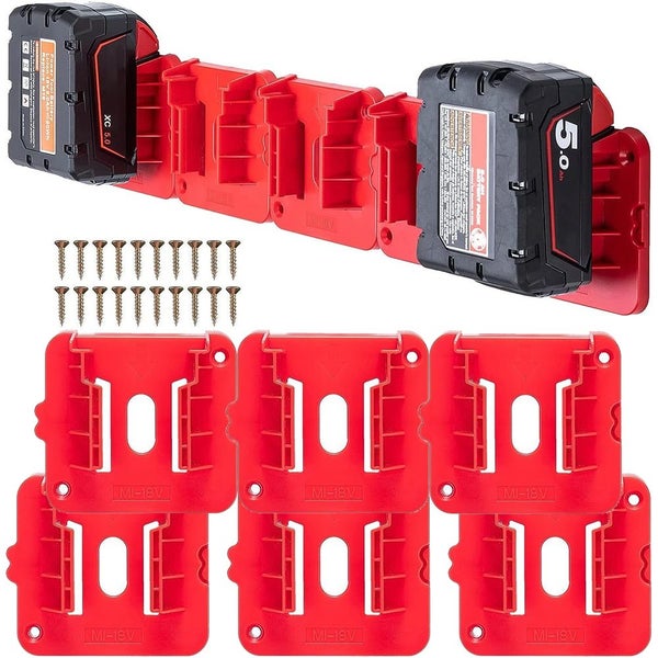 NEW 6pcs Milwaukee M18 Battery Holder Mount Sale Sale Carousel 1