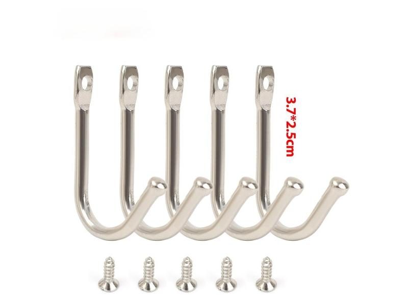 5-50PCS Metal J Shaped Hooks For Bathroom Kitchen Carousel 1