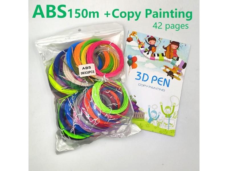 30 Colors 150m 3D Pen Filament 1.75mm Diameter With Patterns Carousel 1