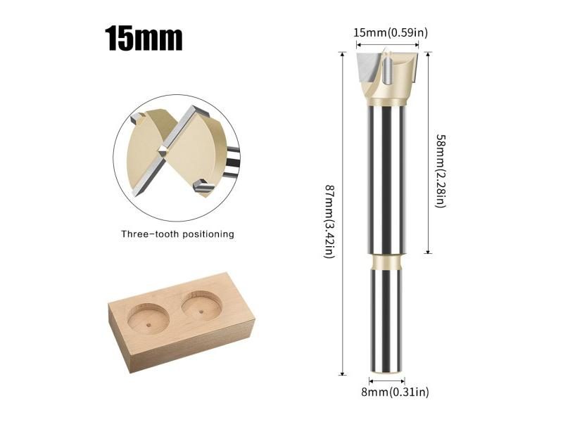 15-60mm Tungsten Carbide Forstner Hole Saw Cutter For Woodworking Carousel 1