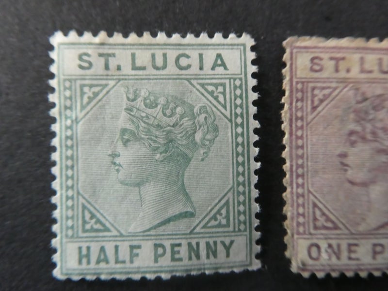 Mint St Lucia Queen Victorias-$1res Carousel 2