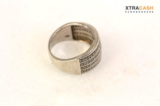 Sterling Silver and Diamond Large Dress Band Carousel 2