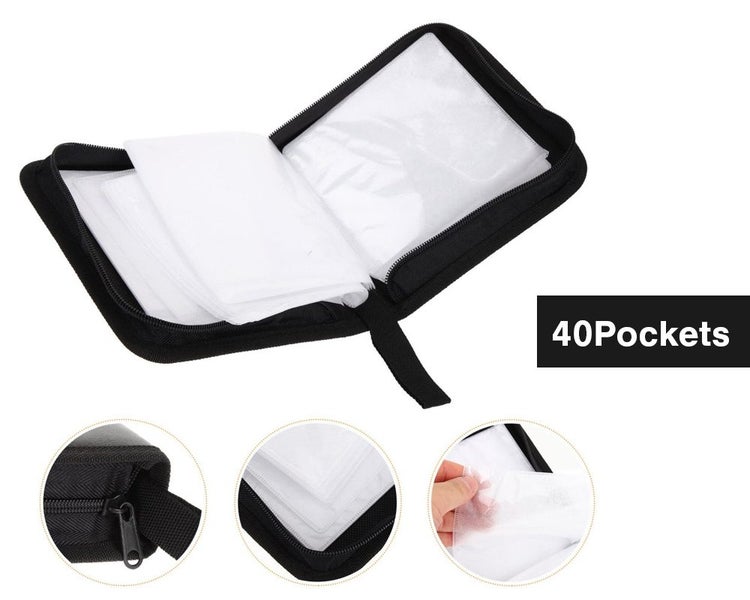 CD/DVD Case 40 Pockets / Hardcover CD/DVD Holder Carousel 1