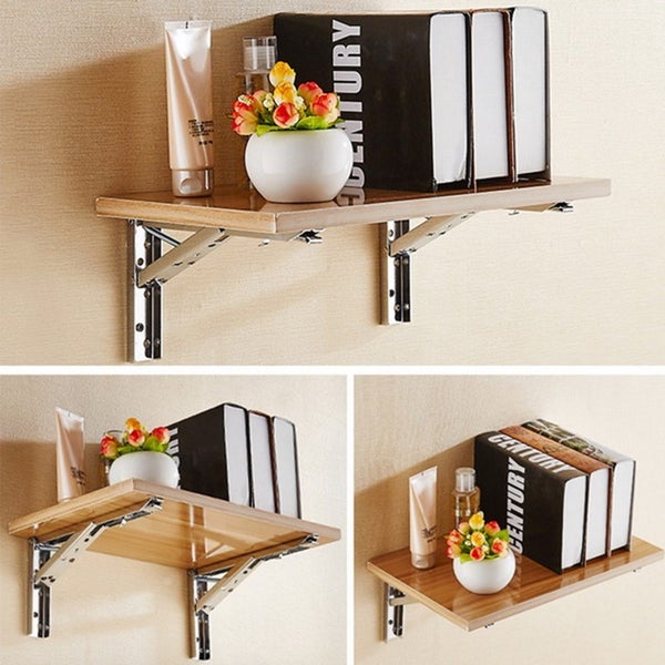 Folding Angle Bracket Heavy Support Adjustable 14 Inch Triangle set of two pair Carousel 1