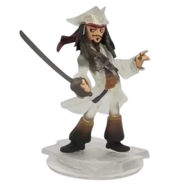 Disney Infinity Crystal Captain Jack Sparrow TRANSPARENT *EXCELLENT - RARE* Carousel 1