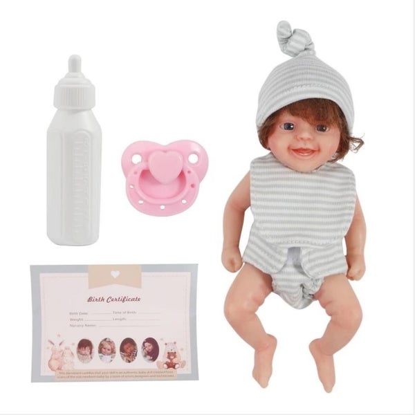 Christmas Toys Clearance, 6 inch Mini Reborn Baby Boy Doll Silicone Realistic Carousel 1