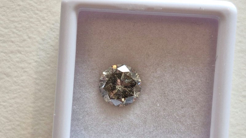 $1 RES * Valuation $22,738.00 * 1.51ct Round Large SILVER Diamond Loose IGL CERT Carousel 1